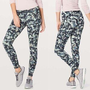 Lululemon Wunder Under Hi-Rise Tight Leggings Spring Bloom Multi 37633
